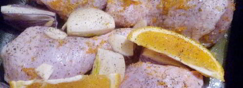 курица с апельсинами и луком. Шаг 6