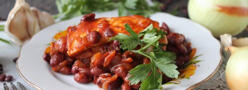 курица с красной фасолью. Шаг 10