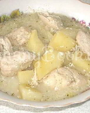 Курица в молочном соусе