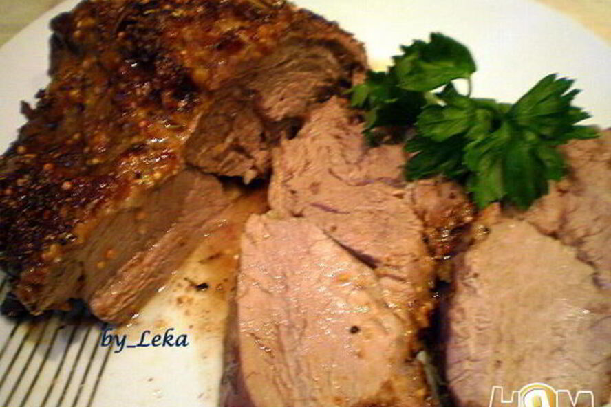 Рецепт сочной говядины с горчицей и розмарином