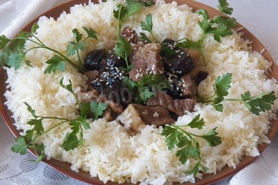 Рецепт тушеной баранины с черносливом