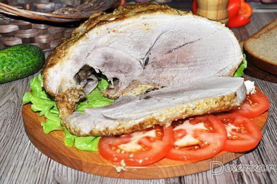 Рецепт запеченной свиной лопатки с горчицей