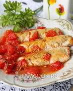 Запеченые куриные мититеи с розмарином и томатами