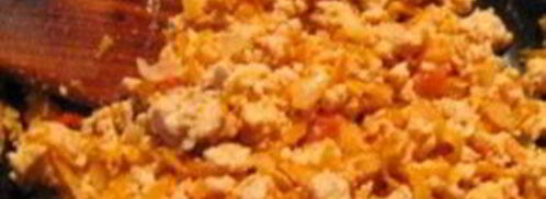 кабачки, фаршированные куриным фаршем. Шаг 4