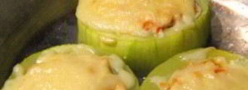 кабачки, фаршированные куриным фаршем. Шаг 8