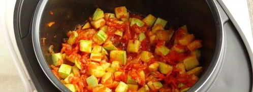 кабачки с рисом в мультиварке. Шаг 9