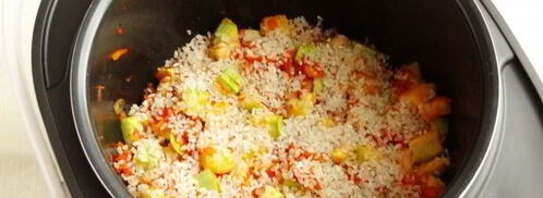 кабачки с рисом в мультиварке. Шаг 10