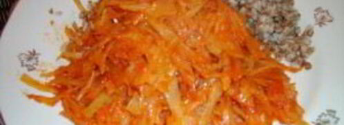 капуста тушеная с луком. Шаг 5