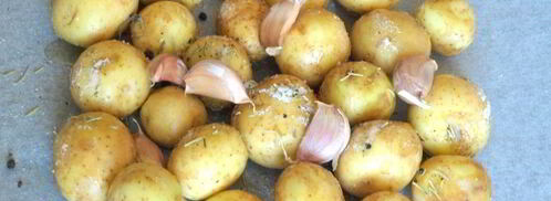 молодая картошка запеченная в пергаменте. Шаг 3