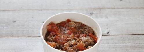 мусака с фаршем и картофелем. Шаг 7