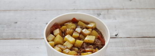 мусака с фаршем и картофелем. Шаг 8