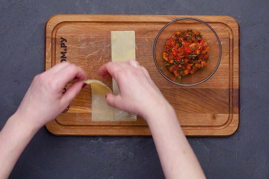 Рецепт овощных рулетиков