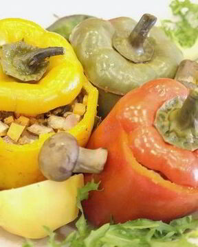 Постный фаршированный перец