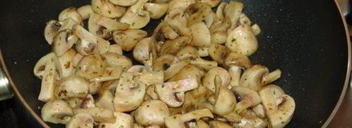 спаржевая фасоль с грибами. Шаг 3