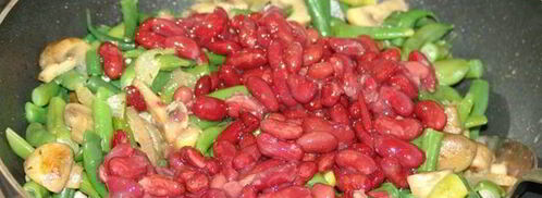 спаржевая фасоль с грибами. Шаг 8