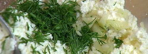 цукини, фаршированные творогом и сливочным сыром. Шаг 6