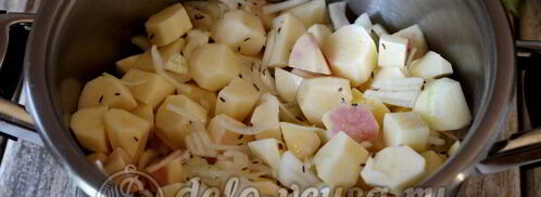 тушеные овощи с мясом. Шаг 6