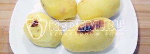 запеченный картофель с грибами под сыром. Шаг 4