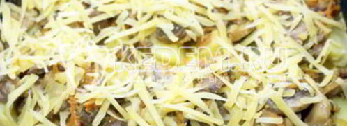 запеченный картофель с грибами под сыром. Шаг 10