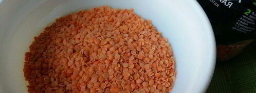 дал из красной чечевицы с куриной печенью. Шаг 6