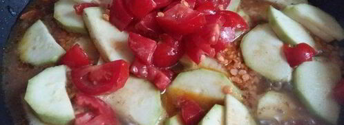 дал из красной чечевицы с куриной печенью. Шаг 9