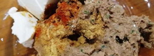 гедза с паштетом из тунца и куриной печенью. Шаг 6