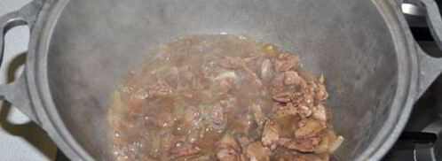 греча с куриной печенью. Шаг 7