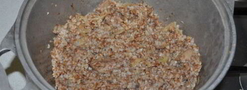 греча с куриной печенью. Шаг 9