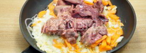 куриная печень в духовке. Шаг 5