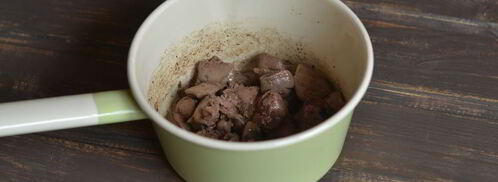 куриная печень в сметане. Шаг 4