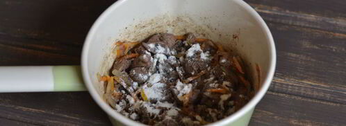 куриная печень в сметане. Шаг 6