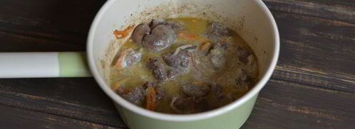 куриная печень в сметане. Шаг 8