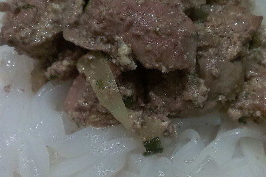 Рецепт куриной печени в сметанном соусе