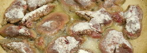 куриная печень жареная с луком. Шаг 6