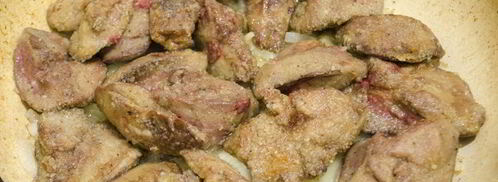 куриная печень жареная с луком. Шаг 10