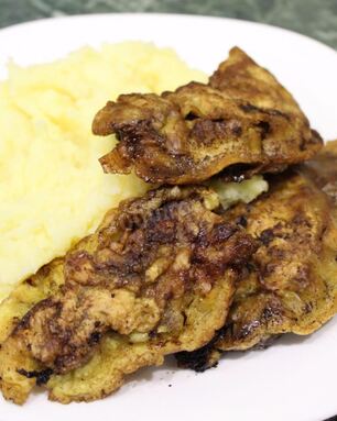 Отбивные из печени в кляре