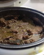 Печень куриная с грибами в мультиварке