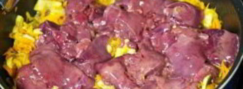 печень куриная жареная с подливкой. Шаг 5