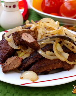 Свиная печень по-московски