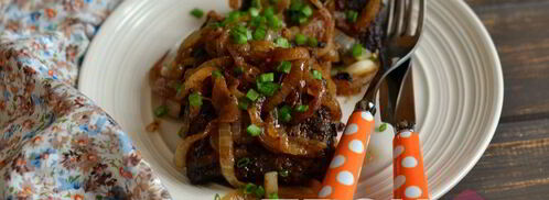 жареная говяжья печень. Шаг 8