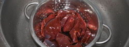 жареная печень, маринованная в соевом соусе. Шаг 4