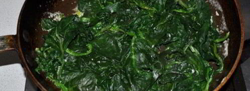 жареная печень со шпинатом. Шаг 3