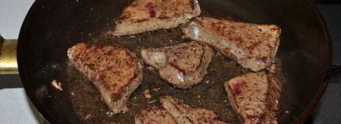 жареная печень со шпинатом. Шаг 4