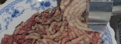 пельмени с гусем, гречкой и овощами. Шаг 11