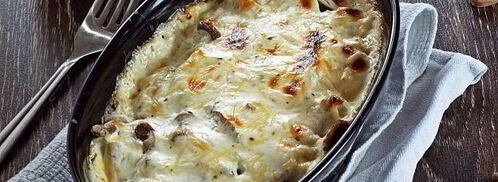 пельмени с опятами и сыром в духовке. Шаг 13