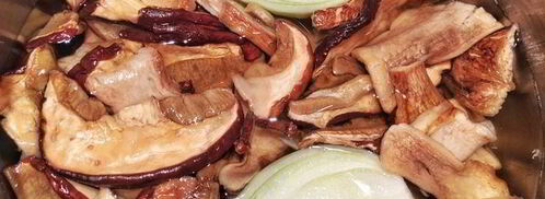 пельмени с рыбой и белыми грибами. Шаг 7