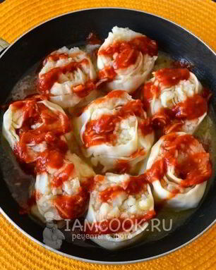 Постные ленивые пельмени