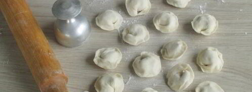 веганские пельмени с фалафелем. Шаг 15