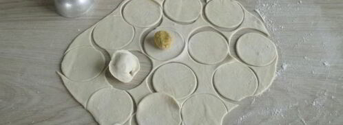 веганские пельмени с фалафелем. Шаг 14