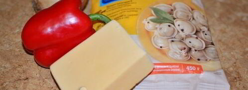 жареные пельмени с сыром. Шаг 4